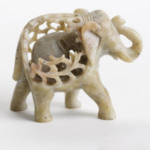 Double-carved elephant
