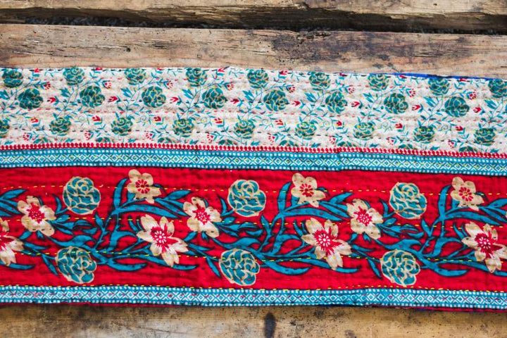 Recycled Sari Table Runner