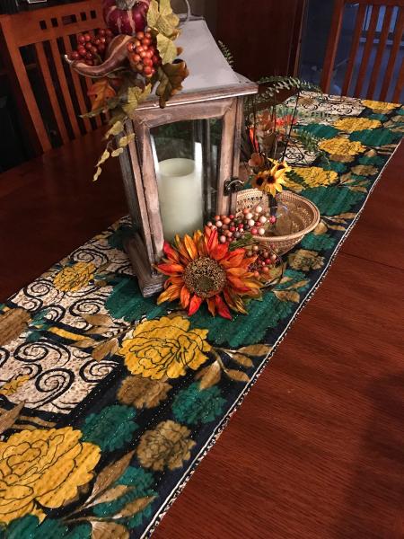 Recycled Sari Table Runner