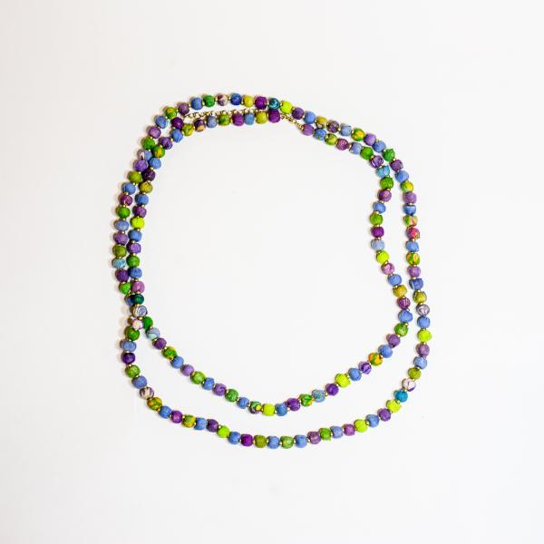Sari Long Cool Tones Necklace