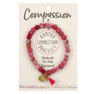 Kantha Connection Bracelet - Compassion (pink)