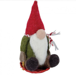 Sledding Gnome Ornament