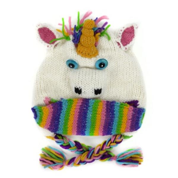 Unicorn Children's Hat with Mask