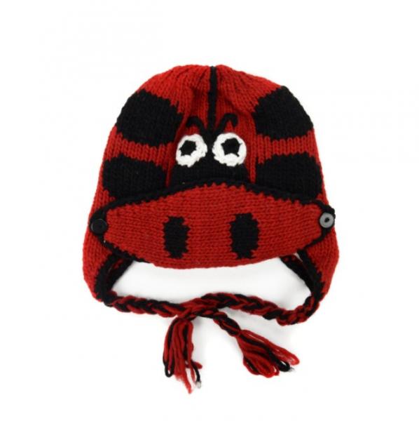 Ladybug Children's Hat with Mask